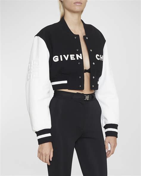 givenchy crop|givenchy varsity jacket.